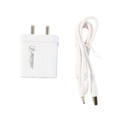 JBTEK Fast Charging Wall Adapter with USB Cable – Dual Port High-Speed Mobile Charger for Home, Office & Travel