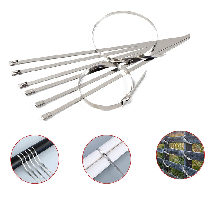 Stainless Steel Cable TIE  (4.6x100MM / 10 pcs Set)