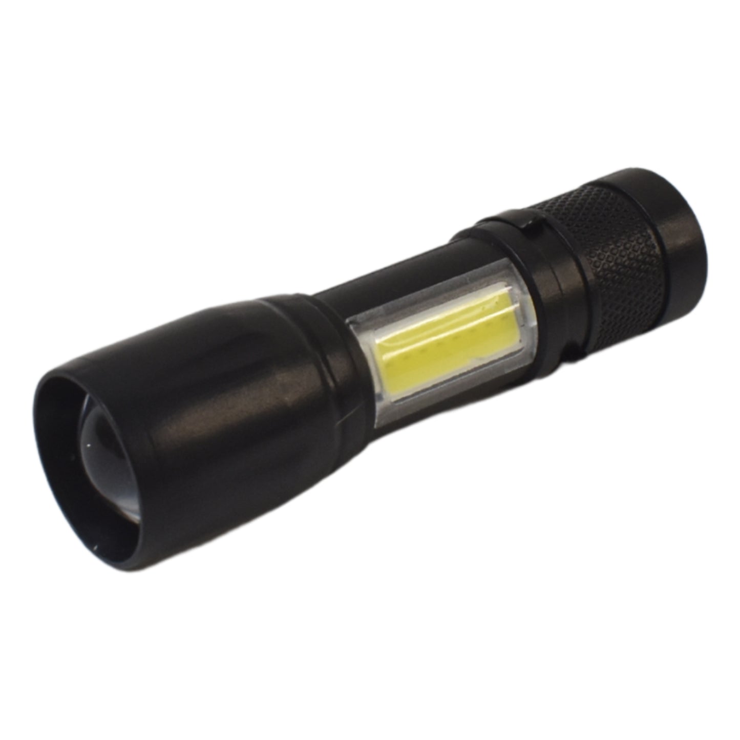 LED USB Rechargeable Mini Flashlight – Ultra-Bright Zoom & COB Side Lantern, Tactical Emergency Light