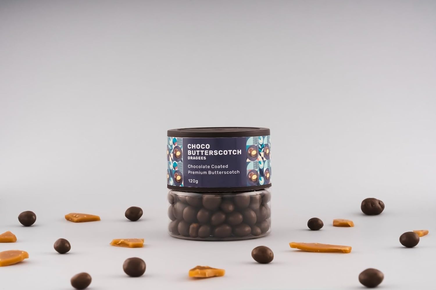 Oracle Nuts & Berry Choco Butterscotch Dragees – Premium Chocolate Coated Butterscotch Treats (120gm)