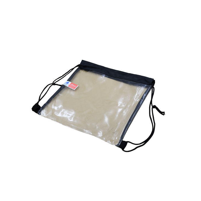 7740 MULTIPURPOSE PLASTIC WATERPROOF POUCH BAG, TRANSPARENT STADIUM BAG CLEAR STRING BAG FOR GYM CONCERT TRAVEL BEACH SWIMMING SPORT