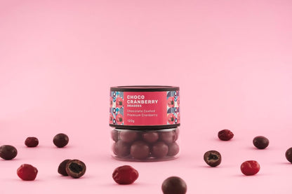 Oracle Choco Cranberry Dragees – Chocolate Coated Premium Cranberries (120gm)