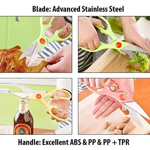 Multi-Function Kitchen Scissors for Veggies, Meat & Seafood with Bottle Opener