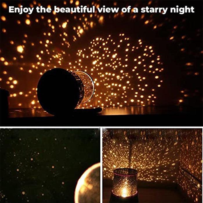 Star Night Light Projector Lighting USB Lamp Led Projection LED Night (Battery & Cable Not Included)