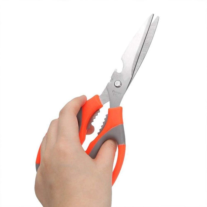 SpaceMulti-Function Kitchen Scissors for Veggies, Meat & Seafood with Bottle Opener