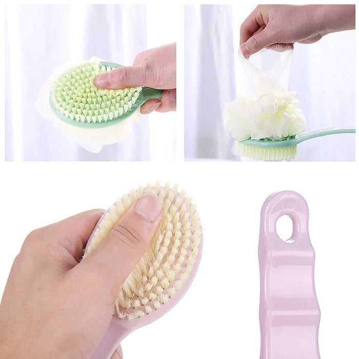 2in1 Bath Brush With Long Handle