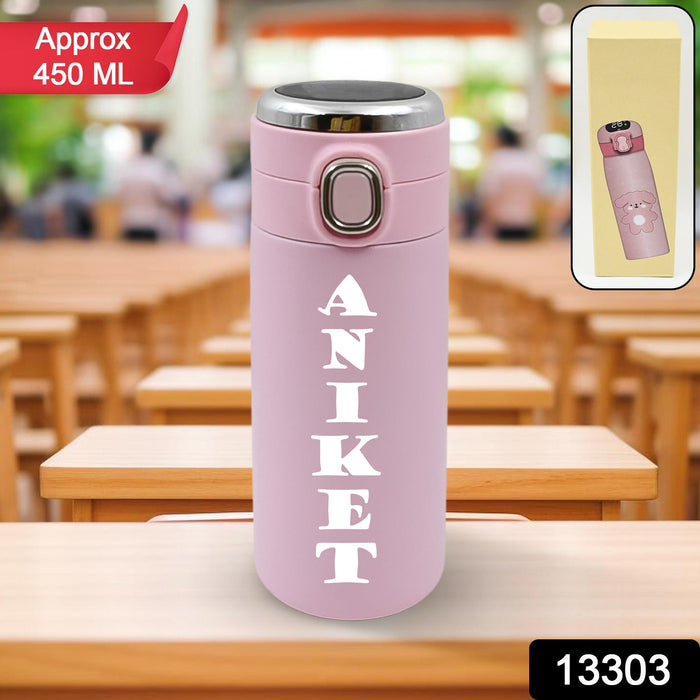 Customize Smart Vacuum Insulated Water Bottle with LED Temperature Display (450 ML Approx)