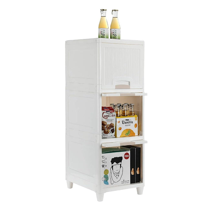 Multipurpose Storage Cabinet, Storage Solutions plastic drawers || Multi Layer Wardrobe Storage Drawers || Foldable Multipurpose Drawer Units For Kitchen, Bathroom, Bedroom, Cloth (3 Layer)