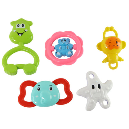 Colorful Baby Rattle Toy Set – Safe & Fun Handheld Musical Rattles for Infants & Toddlers (Set of 5)
