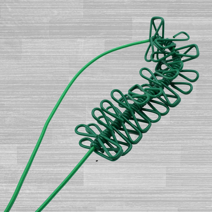 Elastic Cloth Drying Rope with 12 Metal Clip Portable Clothes line For ...