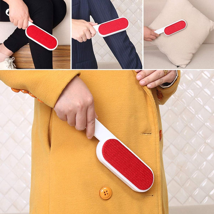 Efficient pet hair remover for furniture.