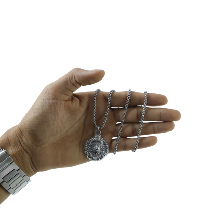 Hanuman faceLocket With Chain, Pendant Necklace Chain (1 Pc)