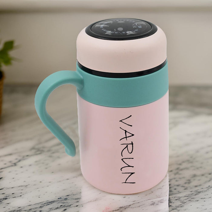 Customize Smart Vacuum Insulated Water Bottle with LED Temperature Display & Gift Color Box (600 ML Approx)