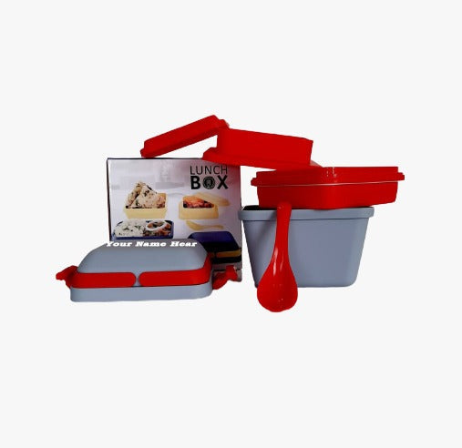 Customized Airtight Lunch Box with Handle & Push Lock Personalized Luncgh box