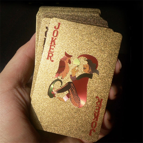 Gold Plated Poker Playing Cards (Golden)