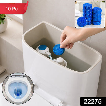 Blue Toilet Cleaner Tablets for Automatic Toilet Bowl Cleaning (10 Pc)