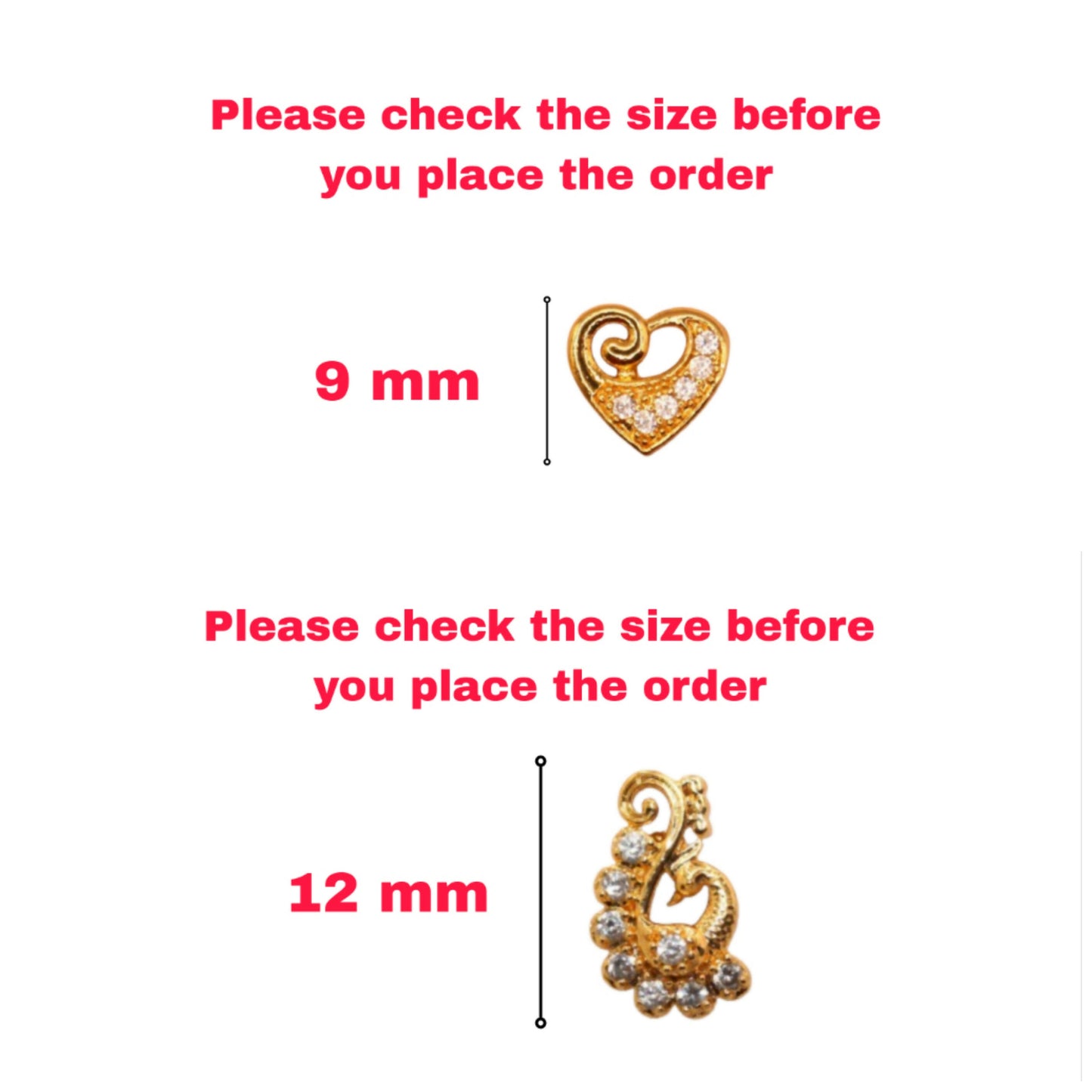 Gold-Plated Heart & Swirl Diamond Look Stud Earring Set for women & girls Combo Pack of 2