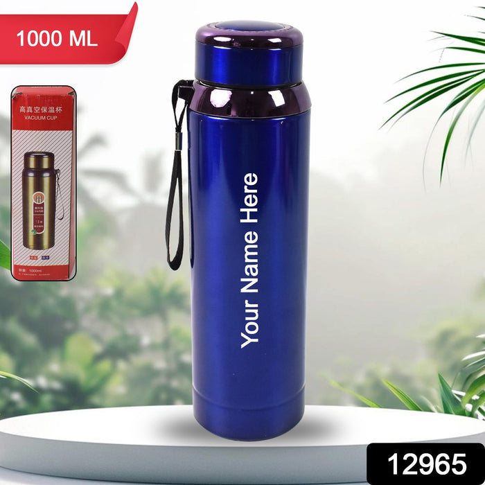 Customized / Personalized Vacuum Insulated Stainless Steel Bottle (1000 ML)