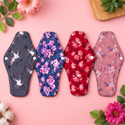 Reusable Cloth Sanitary Pads – 4 Pc Eco-Friendly Set