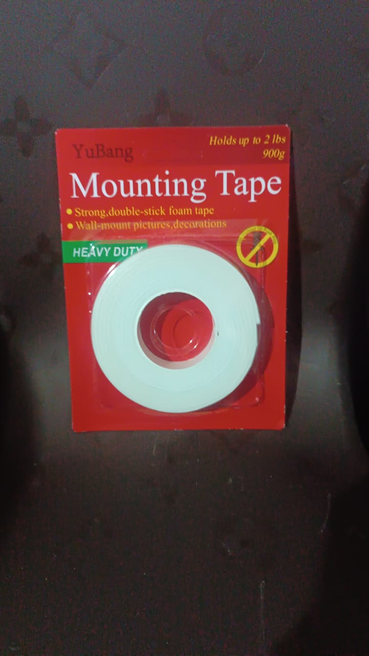 Small Strong Double Sided Tape Foam Mounting Tape (1 Pc / Small)