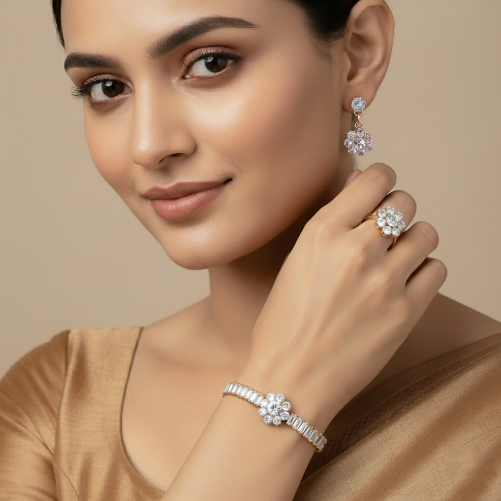 Premium AD Floral Bracelet Combo Perfect For Gifting