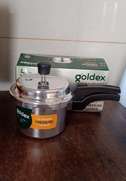 Aluminium Classic Goldex Pressure Cookers With Outer Lid (1.5 Litres)