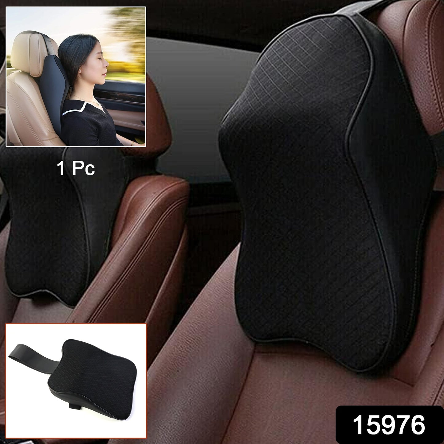 Car headrest neck pillow for driving