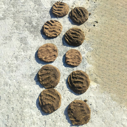 Cow Dung Cakes for Havan Puja Sambrani Dhoop Uple Ritual Use (1 kG)