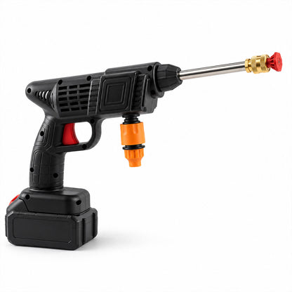Cordless Car Washing Kit with 2 Batteries, Spray Gun and Carry Case (48V)