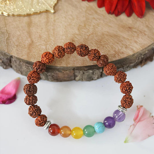 7 Chakra Rudraksha Bracelet