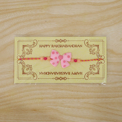 Kids Beaded Rakhi Bow Charm Festive Raksha Bandhan for Brothers (10pcs)