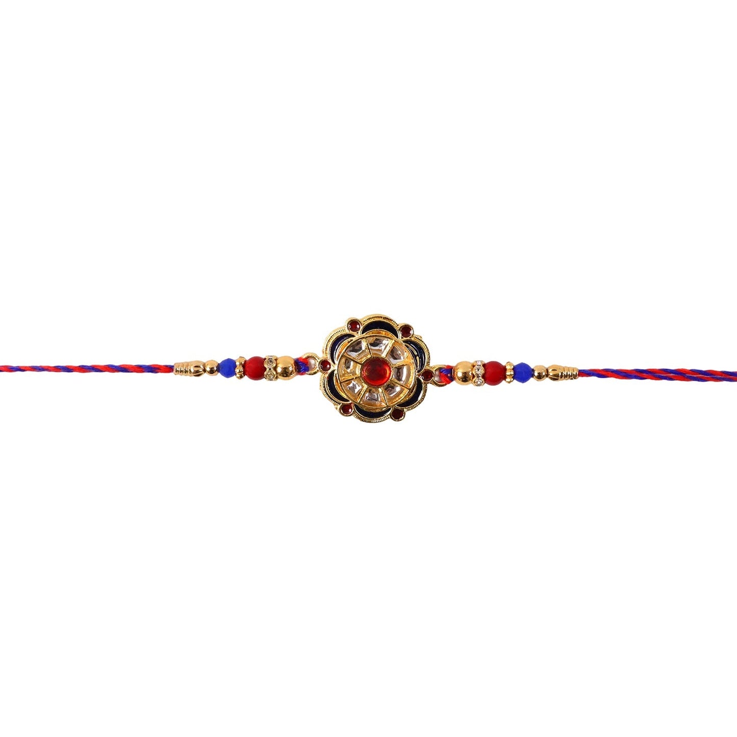 Floral Rakhi Elegant Beaded Design for Brothers Festival (5pcs)