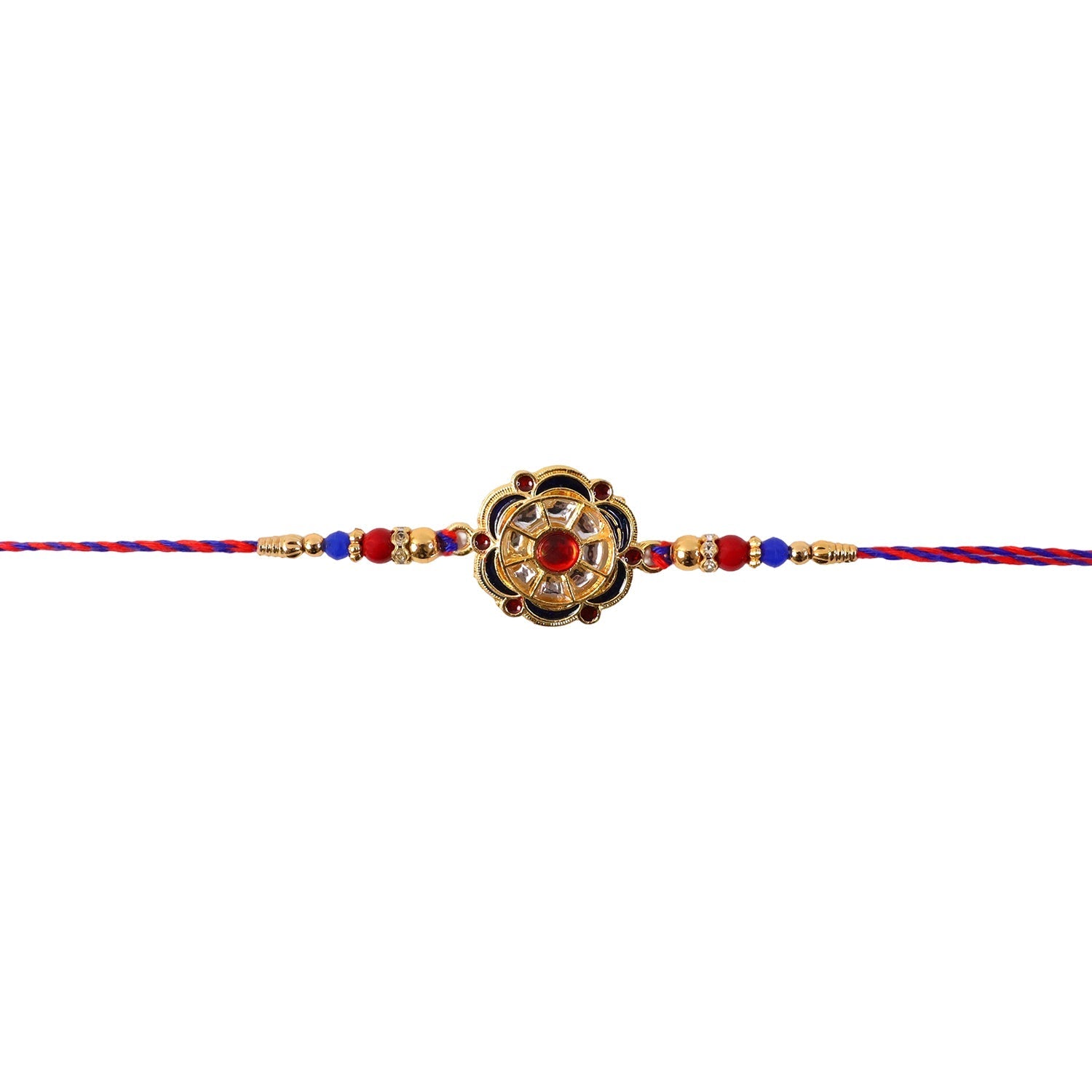 Floral Rakhi Elegant Beaded Design for Brothers Festival (5pcs)