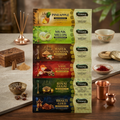 6 in 1 Premium Incense Sticks Pouch for Puja, Meditation 6 Fragrance Combo (90 grm )