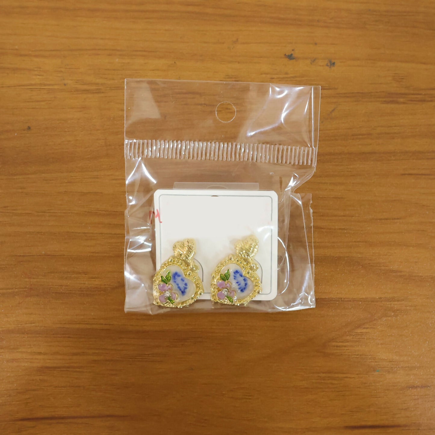 Premium Korean Style Heart Floral Drop Earrings for Women | Gold Plated Pearl & Crystal Fashion Earrings