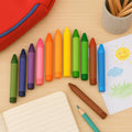 Wax Crayons Extra Long – 16 Bright Shades for Smooth Colouring
