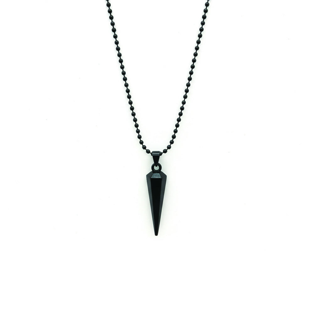 Black Bar Chain Pendent set For mens