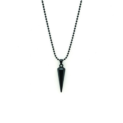 Black Bar Chain Pendent set For mens