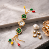 Peacock Designer Bracelet Watch for Women Girls | Gold Tone Fashion Wrist Watch