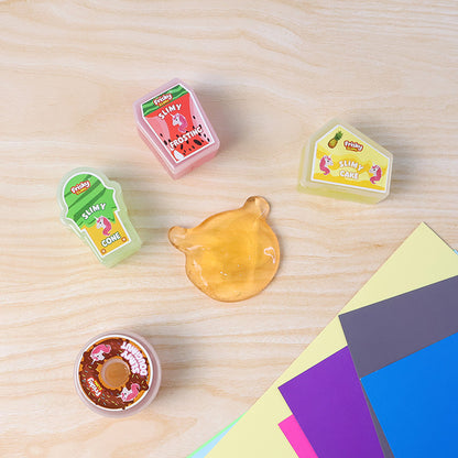 Khyati Frisky Slime Unicorn’s Magical Slime Café – 6 Scented Slime Set with Stickers for Kids