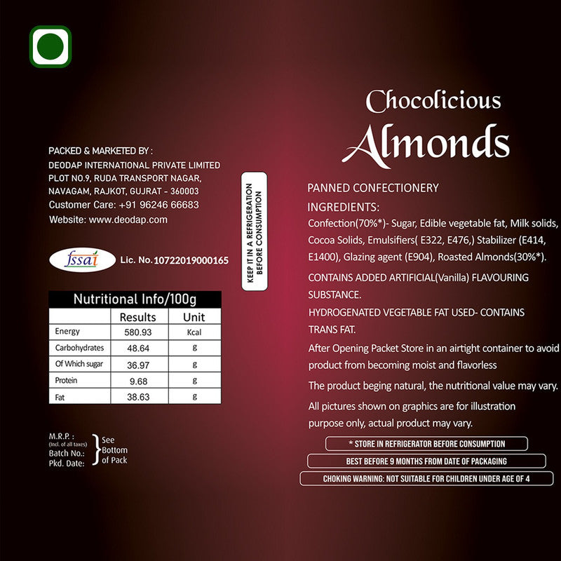 Rakhi gift for brother with Chocolate Almond(32-GM) | Rakhi Set | Assorted Gift Box