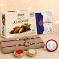 DeoDap Designer Rakhi Combo Gift Set for Brother | Choco Magic 32Gm | Chocolate | Pearl