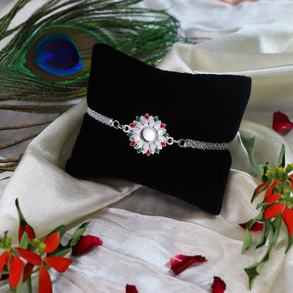 periapt Bracelet Rakhi Combo Gift For Brother | Coin | Roli & Chawal | Greeting Card