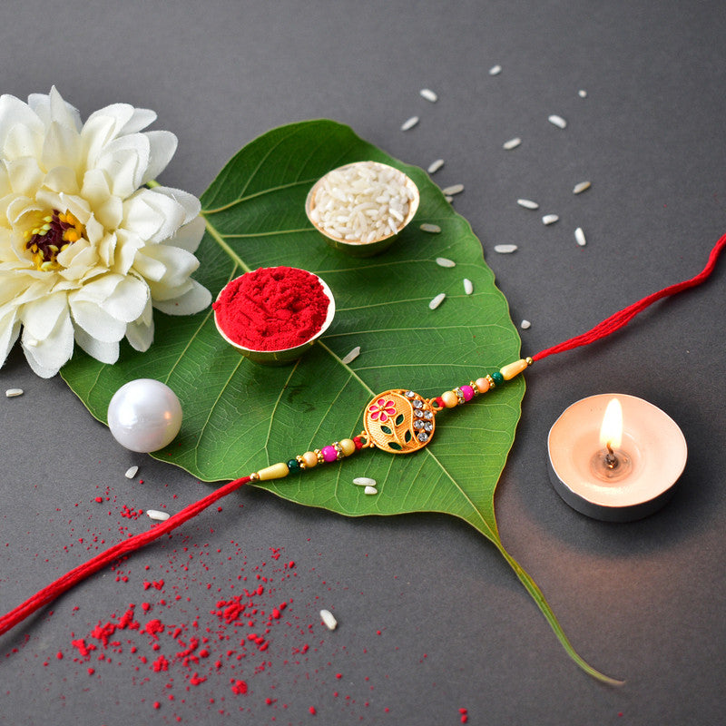 periapt Designer Rakhi Set for Brother | Fancy Rakhi | Handmade Rakhi | Rakhi with card