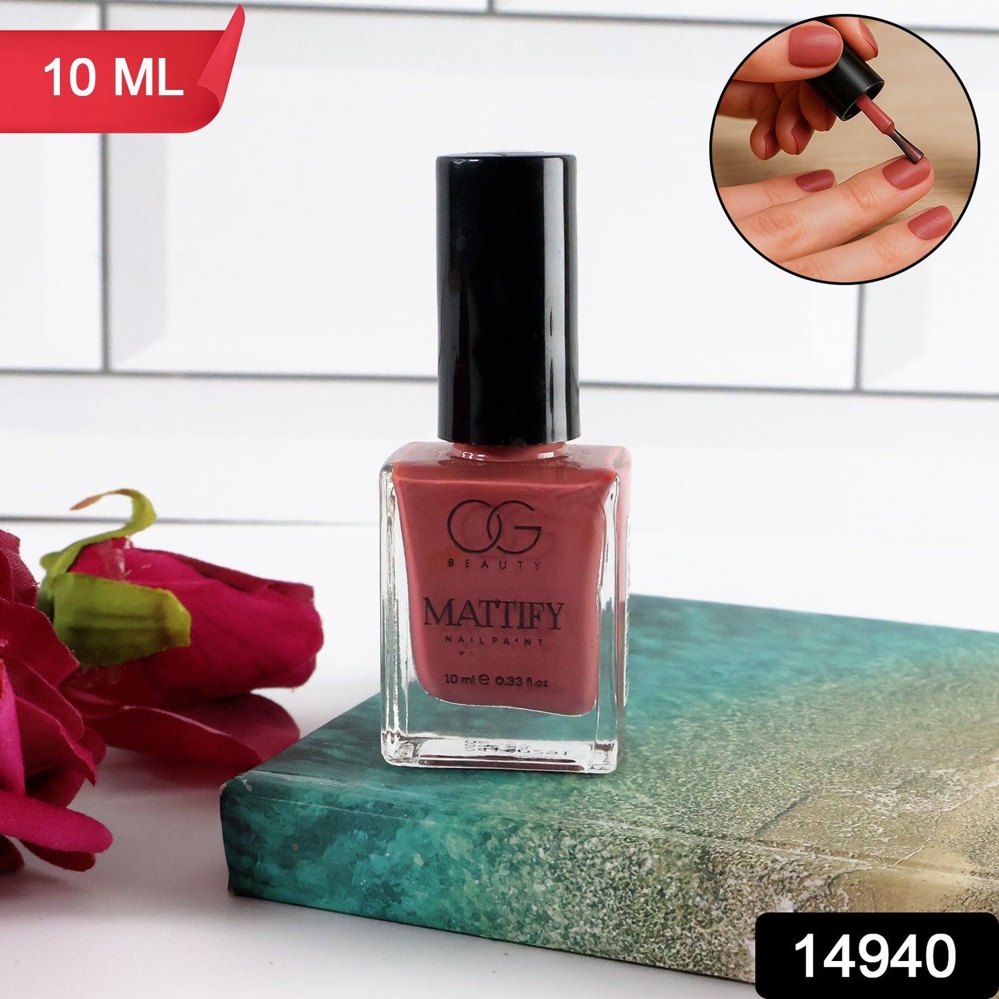 OG Beauty Perfect Pink Mattify Nail Paint (10 ML / 1 Pc)