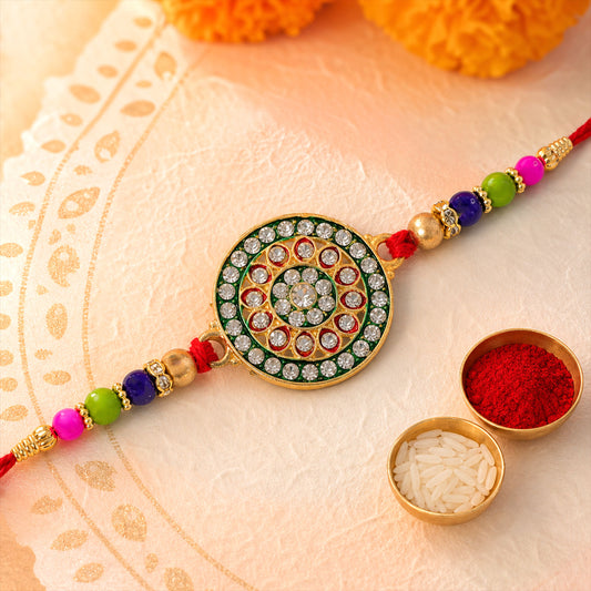 Traditional Rakhi – Elegant, Handcrafted Brother Gift for Raksha Bandhan