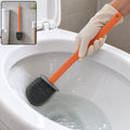 Toilet Cleaning Brush with Long Handle and Wall Hook (1 Pc, 34.5x8 Cm)