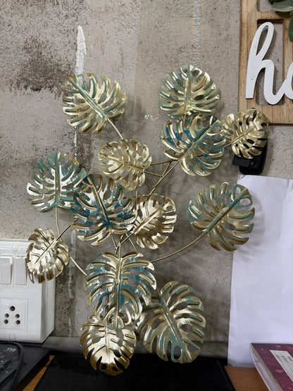 Modern Metal Leaf Wall Art Decor for Living Room Wall Decoration