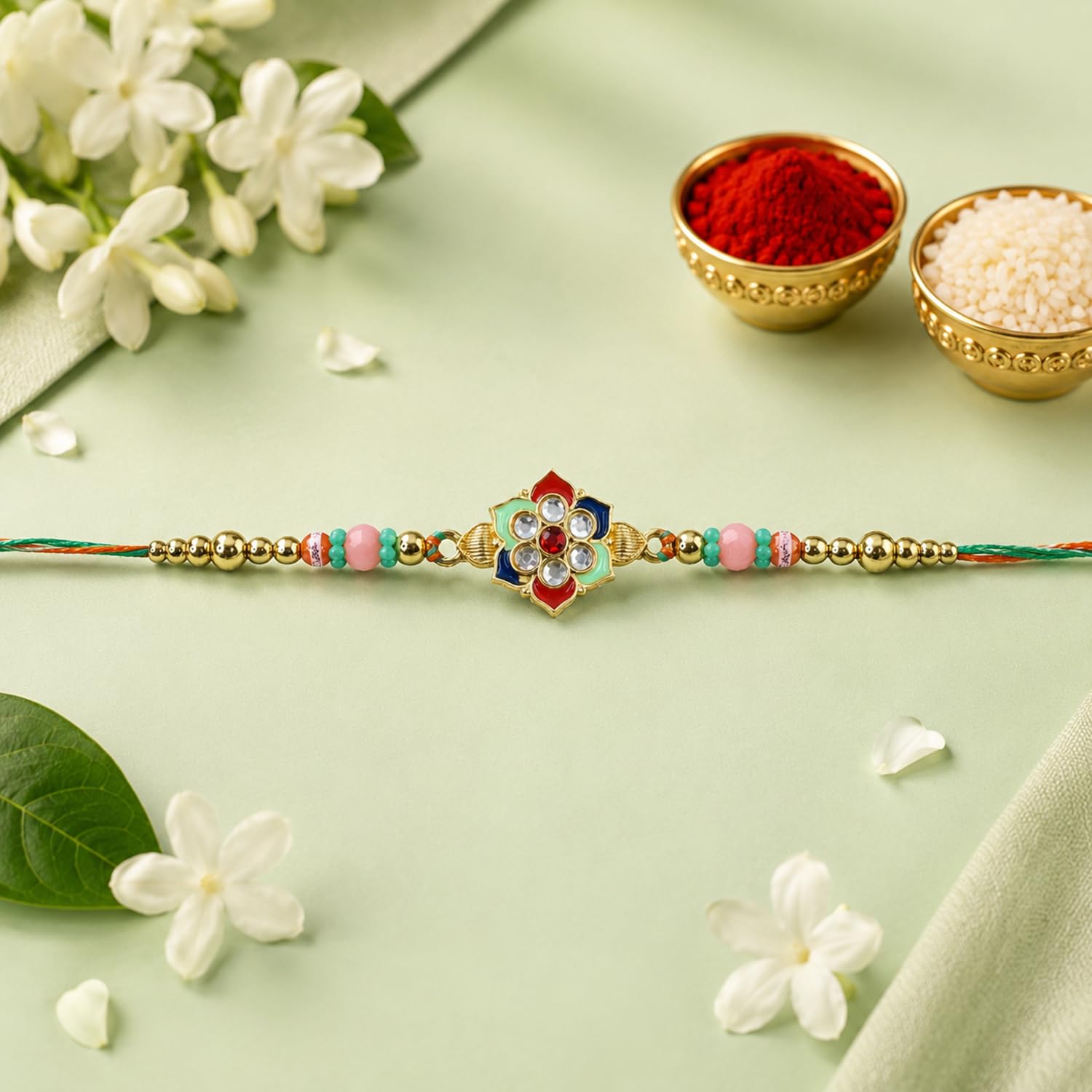 BIG Bro Rakhi for Brother with Pooja Thali - Raksha Bandhan Gift Set, Pack of 7