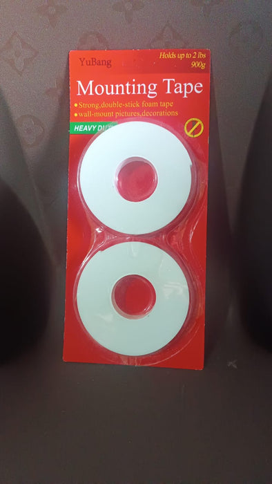 Strong Double Sided Tape Foam Mounting Tape (2 Pcs Set)